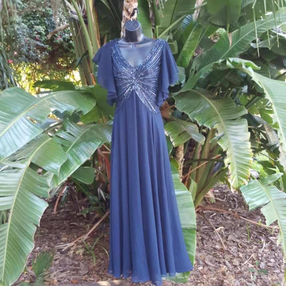 Jkara flutter sleeve formal
